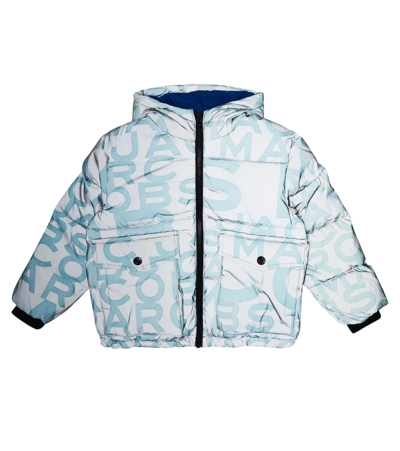 Marc Jacobs Kids' Down Jacket With Monogram In Grey