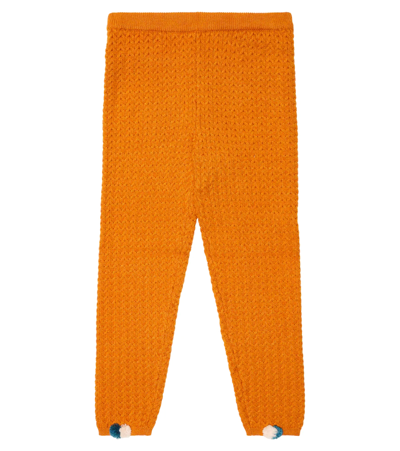 Louise Misha Kids' Moldavia Pompom-trimmed Leggings In Cinnamon