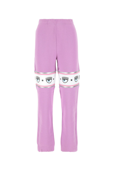 Chiara Ferragni Lilac Cotton Joggers Purple  Donna S