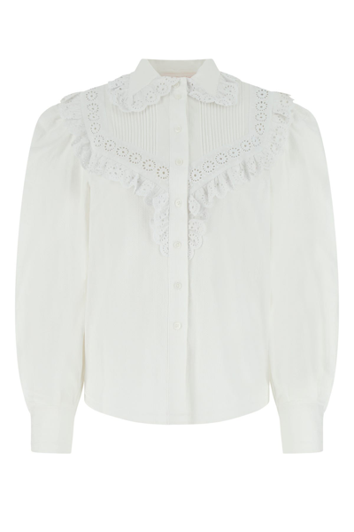 See By Chloé White Cotton Shirt White See By Chloe Donna 40