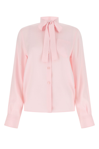 Prada Pastel Pink Crepe Shirt Pink  Donna 46