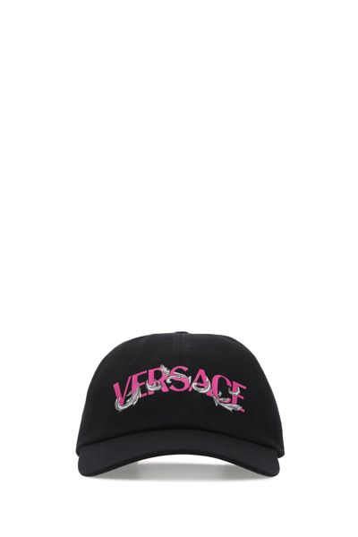 Versace Hats In Black