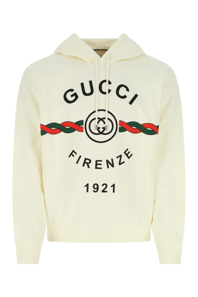 Gucci Ivory Cotton Sweatshirt  Nd  Uomo Xs In White