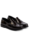 SAINT LAURENT LE LOAFER LEATHER LOAFERS