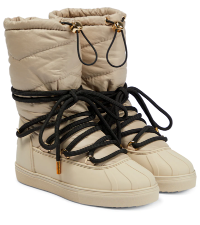 Inuikii Padded Snow Boots In Beige