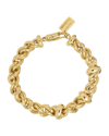 Lauren Rubinski 14k Medium Rope Chain And Ring Bracelet In Yellow Gold