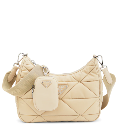 Prada Padded Nylon Bag In Deserto