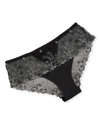 Simone Perele Delice Floral-embroidered Boyshorts In Moonlight
