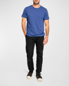 Sol Angeles Men's Essential Slub Crew T-shirt In Blue Jay