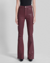 7 For All Mankind Coated Slim Bootcut Jeans In Coated Blk