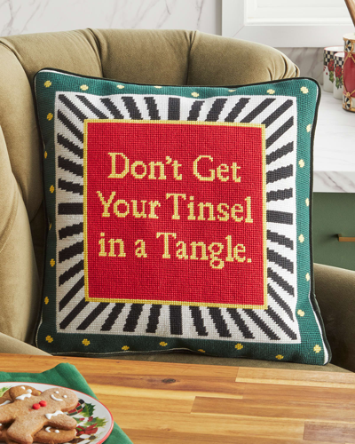 Mackenzie-childs Tangled Tinsel Decorative Pillow