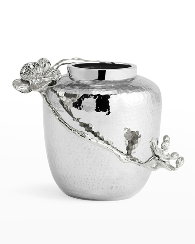 Michael Aram Small White Orchid Vase In Stainless Steel
