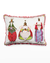 PATIENCE BREWSTER THREE KINGS LUMBAR PILLOW, 16" X 20"