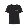 Dolce & Gabbana Blue Amore Patch Crewneck Cotton Top T-shirt In Black