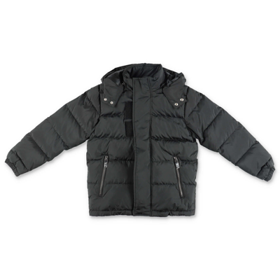Givenchy Kids' Logo Print Puffer Hooded Jacket In Black