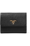 PRADA Textured-leather wallet