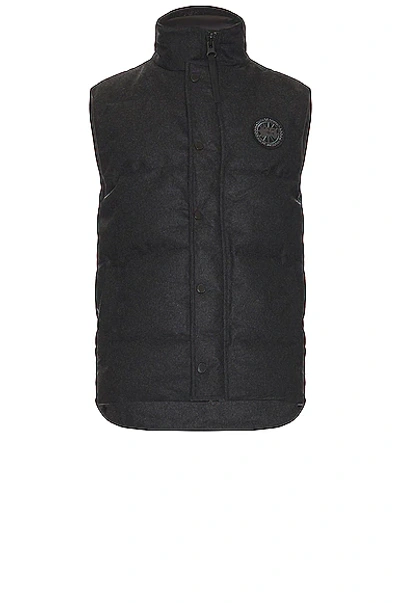 Canada Goose Black Disc Garson Waistcoat In Grey