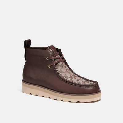 Coach Chukka Boot In Signature Jacquard In Maple | ModeSens
