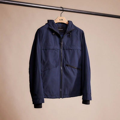 Coach Restored Windbreaker In Navy