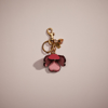 Coach Remade Tea Rose Bag Charm In Pink/multi