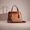 Coach Restored Lora Carryall 30 In Signature Canvas In Brass/tan/rust