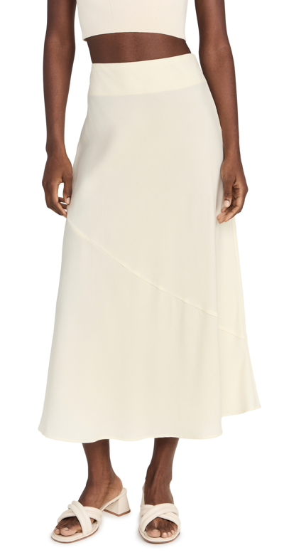 Apiece Apart Ami Slip Skirt In Cream