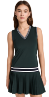 Tory Sport Tory Burch Performance V-neck Tennis Dress In Conifer