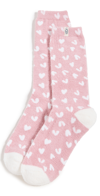 Ugg Leslie Graphic Soft Crew Socks In Pink