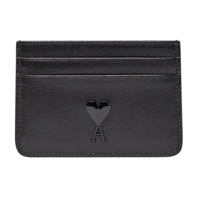 Ami Alexandre Mattiussi Ami De Caur Card Holder In Black/001