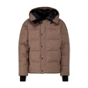Canada Goose Macmillan Wool-blend Down Short Parka In Quicksand Melange