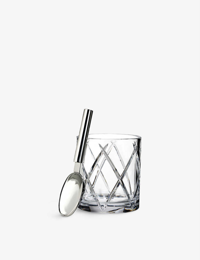 Waterford Olann Crystal Ice Bucket And Scoop