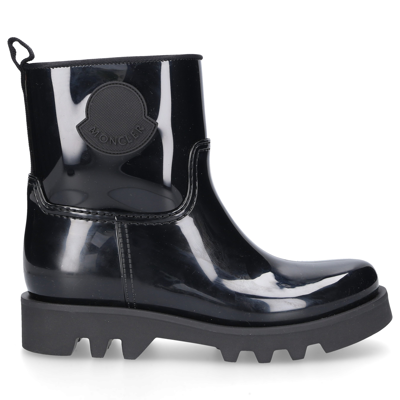 Moncler Rain Boots Ginette Gum In Black