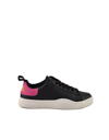 DIESEL SHOES WOMEN'S BLACK / PINK SNEAKERS