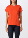 Polo Ralph Lauren T-shirt With Logo  In Orange