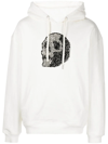 GOD'S MASTERFUL CHILDREN CRYSTAL-SKULL DRAWSTRING HOODIE