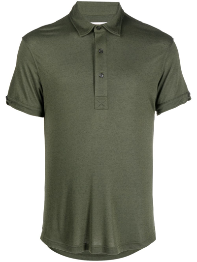 Orlebar Brown Sebastian Cashmere Polo Shirt In Green