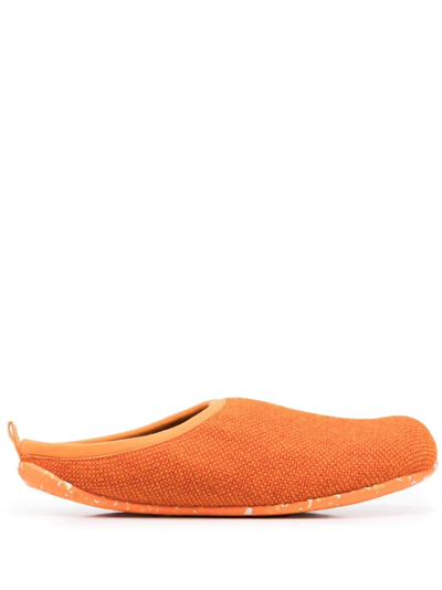 Camper Wabi 羊毛拖鞋 In Orange
