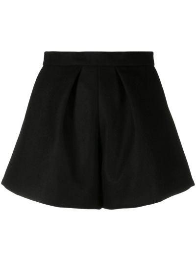 Patou Iconic Tech Serge Pleated Short In Black