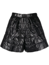 Patou Jp Quilted Shorts In Black