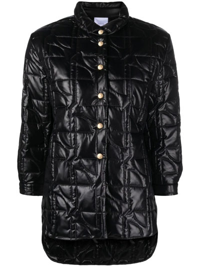 Patou Quilted Shirt Jacket In Black