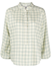 WOOLRICH CHECKED COTTON BLOUSE