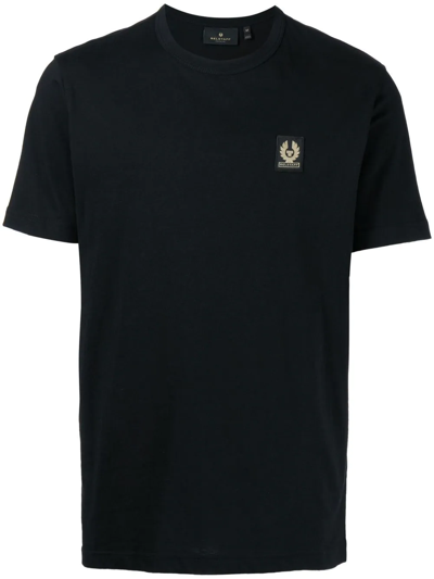 BELSTAFF LOGO-PATCH CREW NECK T-SHIRT