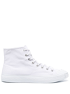 Acne Studios Rubber-trimmed Canvas High-top Sneakers In White