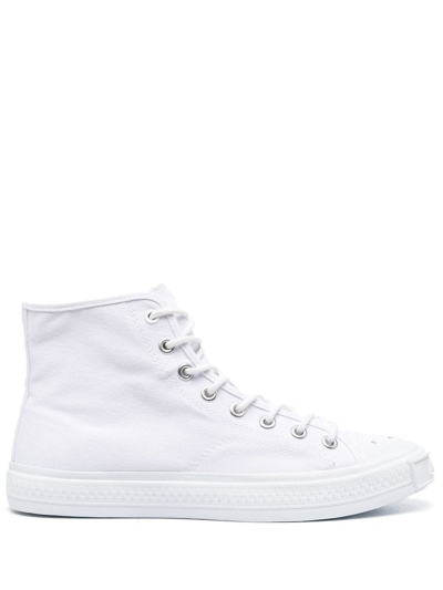 Acne Studios Lace-up High-top Sneakers In White