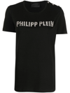 PHILIPP PLEIN LOGO缀饰短袖T恤