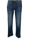 R13 HIGH-RISE CROPPED JEANS