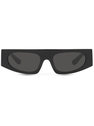 Dolce & Gabbana Dg Logo Sunglasses In Black