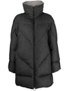 ELEVENTY QUILTED SHEARLING-LINED COAT