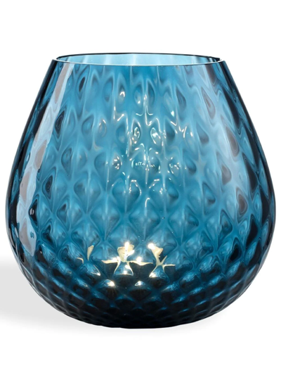 Nasonmoretti Glass Candle Holder In Blau