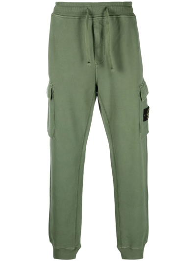 Stone Island Compass Badge Track Pants In Green